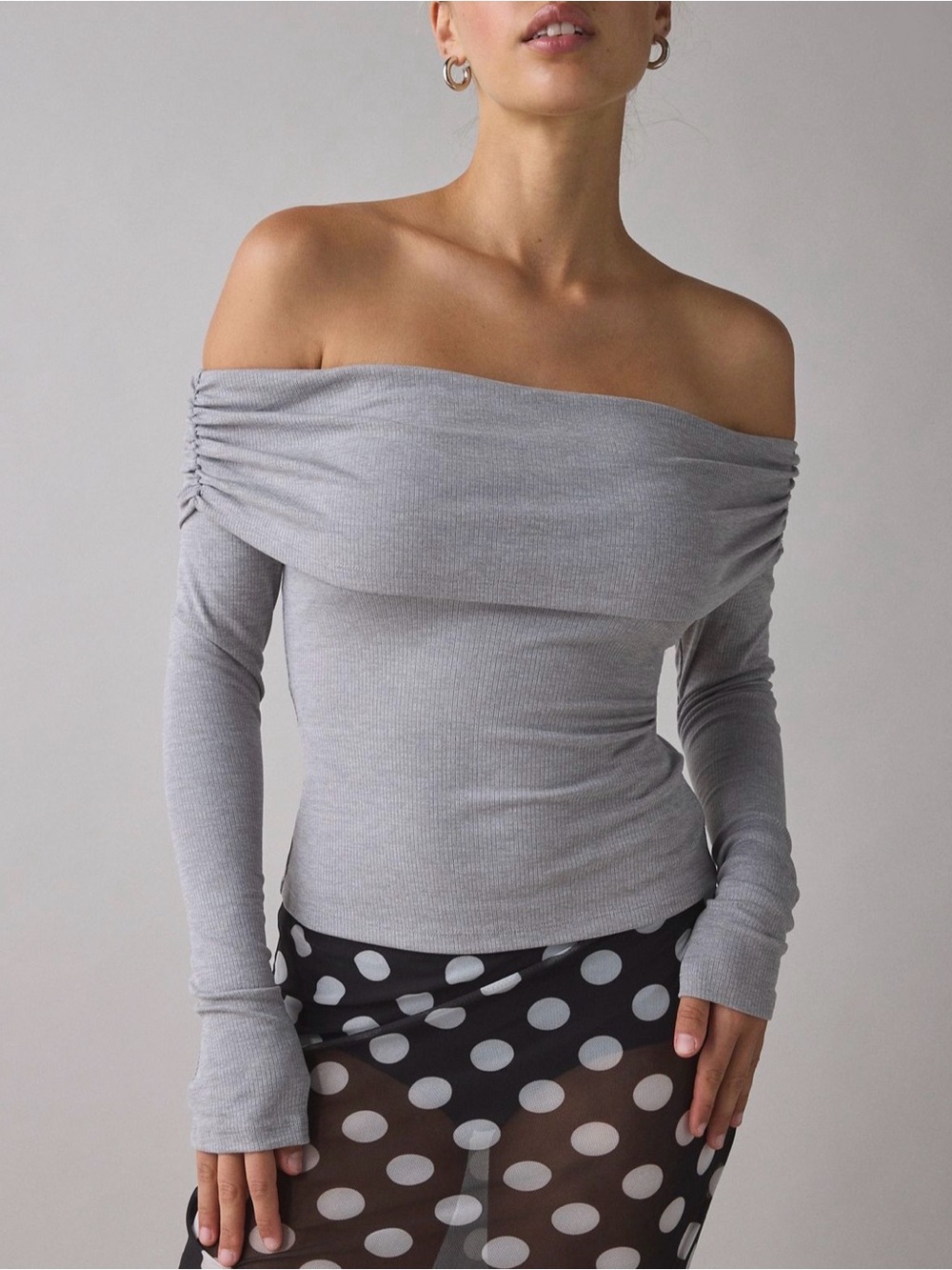 Urban Outfitters Foldover Off-the-Shoulder Top